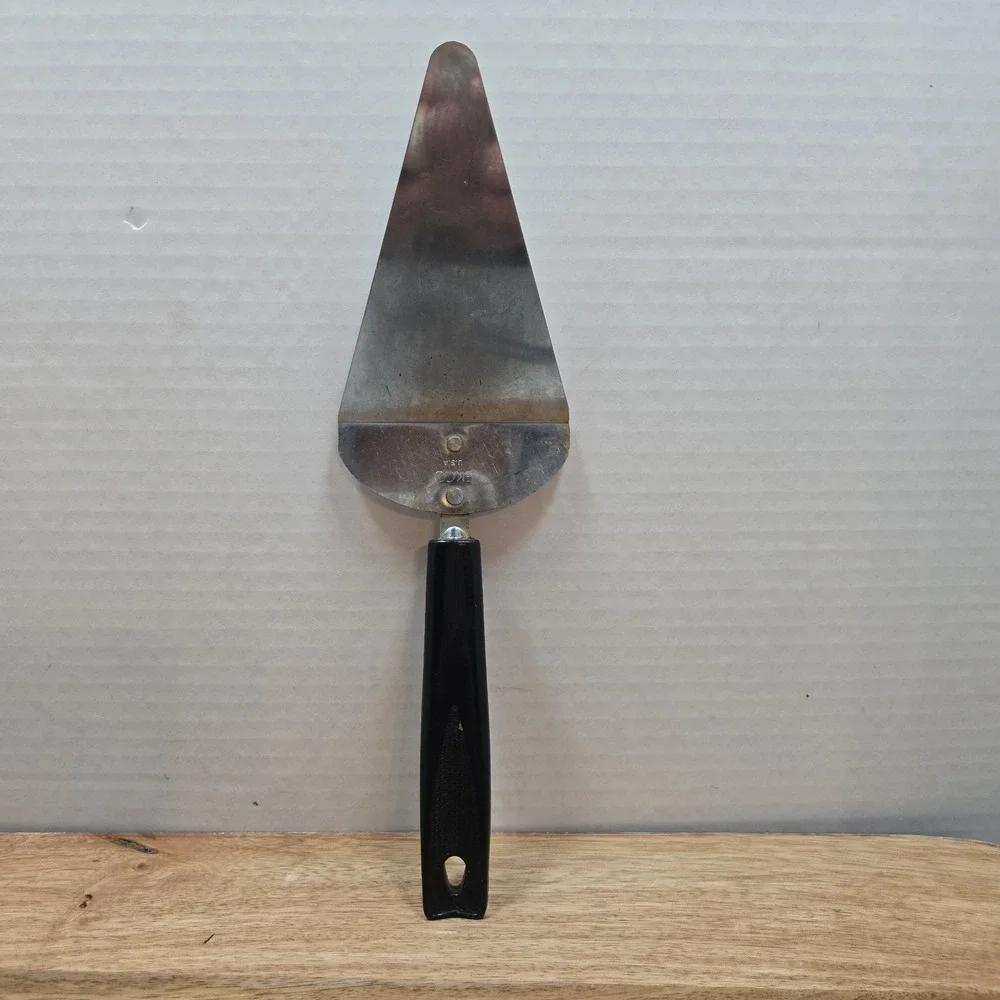 Vintage Ekco Stainless Pie Cake Server Black Handle‎ 9.5